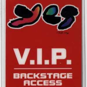 Yes 1994 Talk Concert Tour VIP Laminated Backstage Pass