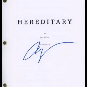 Ari Aster "Hereditary" Director AUTOGRAPH Signed Complete Script Screenplay ACOA