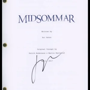 Ari Aster "Midsommar" Director AUTOGRAPH Signed Complete Script Screenplay ACOA