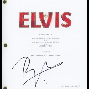 Baz Luhrmann "Elvis" Director AUTOGRAPH Signed Complete Script Screenplay C ACOA