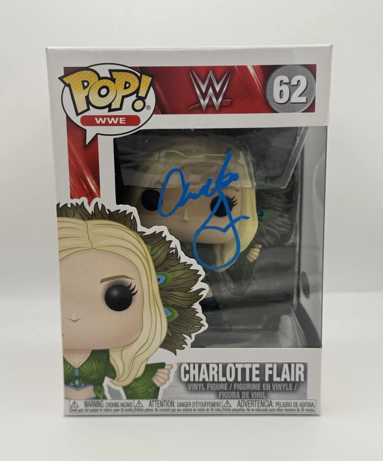 Charlotte Flair AUTOGRAPH Signed WWE Wrestling 62 Funko Pop Vinyl Figure B ACOA