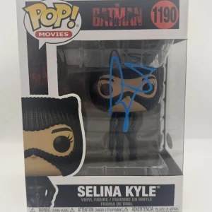 Zoe Kravitz SIGNED 'Selina Kyle' & Paul Dano SIGNED 'The Riddler' Funko Pop ACOA