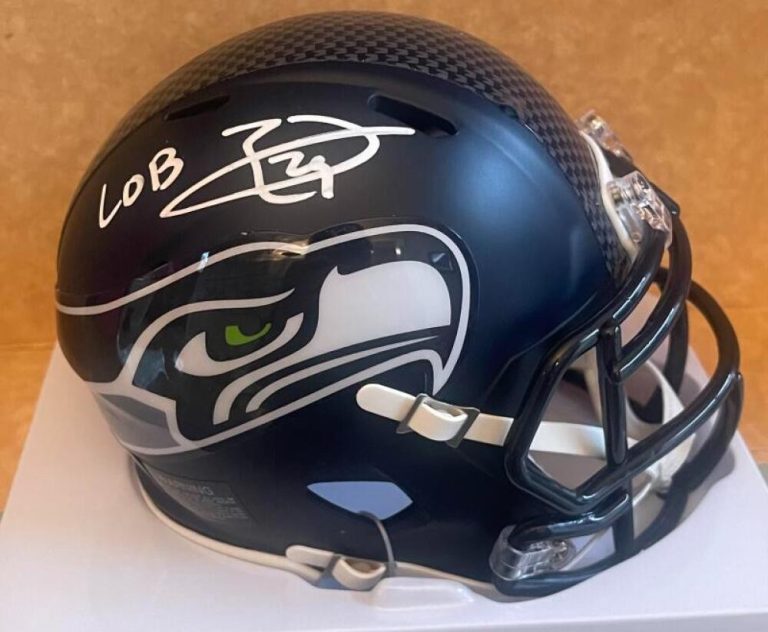 EARL THOMAS SEATTLE SEAHAWKS LOB  SIGNED SPEED MINI HELMET BECKETT