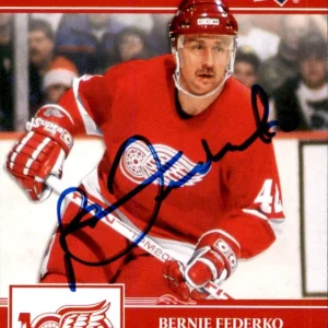 Bernie Federko Signed 2025/26 Upper Deck Detroit Red Wings Centennial Card #69