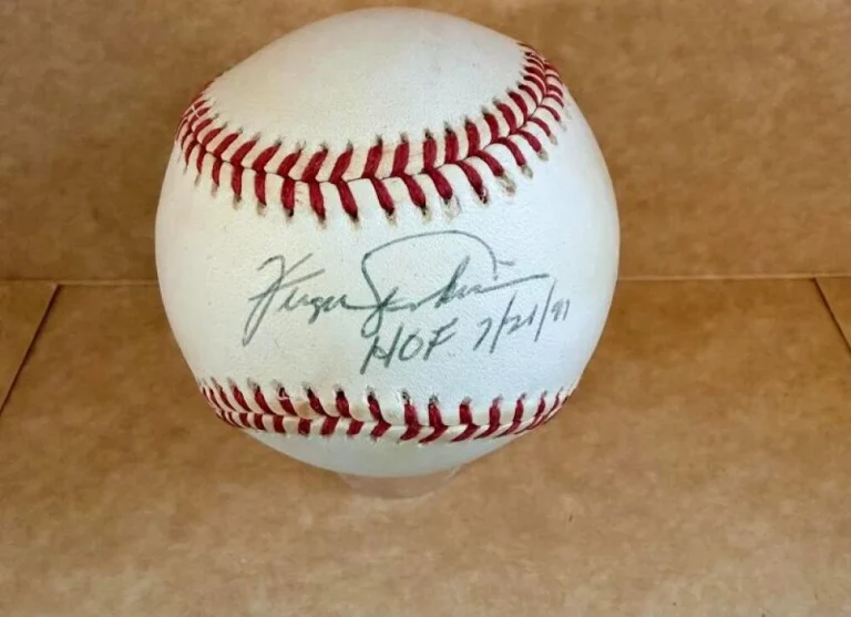 FERGIE JENKINS HOF 7/21/91   SIGNED AUTOGRAPHED N.L. BASEBALL BECKETT AUTH