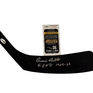 Dennis Hextall Signed Inscribed North Dakota Fighting Sioux Stick Blade JSA COA