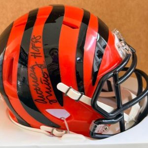 ANTHONY MUNOZ CINCINNATI BENGALS HOF SIGNED SPEED MINI HELMET BECKETT
