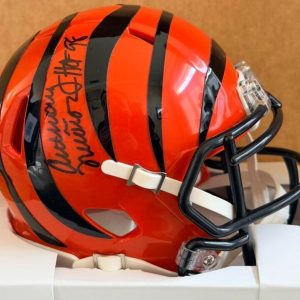 ANTHONY MUNOZ CINCINNATI BENGALS HOF SIGNED SPEED MINI HELMET BECKETT