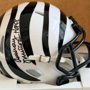 ANTHONY MUNOZ CINCINNATI BENGALS HOF SIGNED ALT MINI HELMET BECKETT