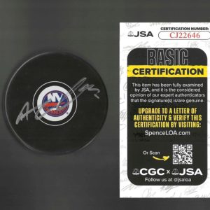 Adam Pelech Signed New York Islanders Puck JSA COA