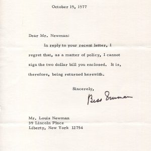 Bess Truman First Lady Of The US Wife of Harry Truman Signed Autograph Letter