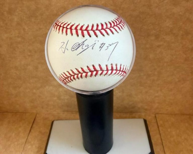 HIDEKI OKAJIMA JAPANESE SIGNED AUTOGRAPHED RED SOX M.L. BASEBALL JSA AUTH