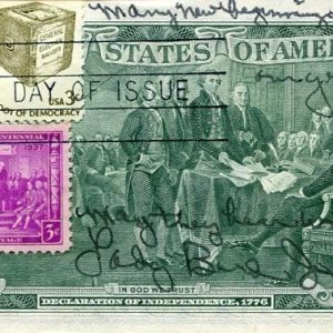 Lady Bird Johnson US 1st First Lady Wife Lyndon B Signed Autograph $2 Bill Quote