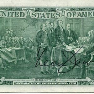 Leon Jaworski Watergate Special Prosecutor Richar Nixon Signed Autograph $2 Bill