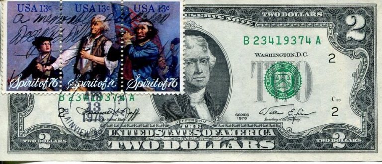 C. Douglas Dillon Secretary the Treasury JFK LBJ Signed Autograph $2 Bill Quote