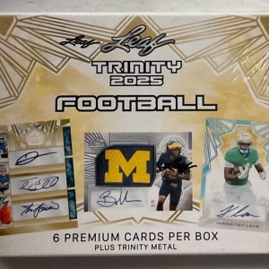 Leaf Trinity 2025 Football - HOBBY Cards Plus Trinity Metal] -7 AUTOS