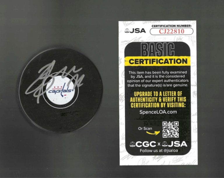 Anthony Beauvillier Signed Washington Capitals Puck JSA COA