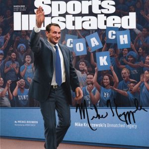 MIKE KRZYZEWSKI signed (DUKE BLUE DEVILS) Sports Illustrated BECKETT BT56248