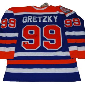 WAYNE GRETZKY signed (EDMONTON OILERS) M&N hockey jersey BECKETT AE38965