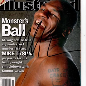 BOXING LEGEND MIKE TYSON SIGNED SPORTS ILLUSTRATED MAGAZINE