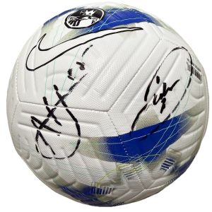 RAHEEM STERLING and NICHOLAS JACKSON signed CHELSEA FC Soccer ball JSA AX31881