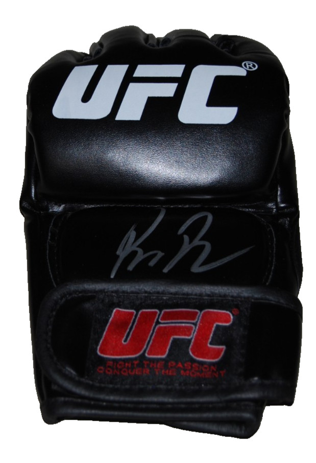 BRUCE BUFFER signed (UFC) MMA autographed Fighting glove BECKETT BAS BV10191