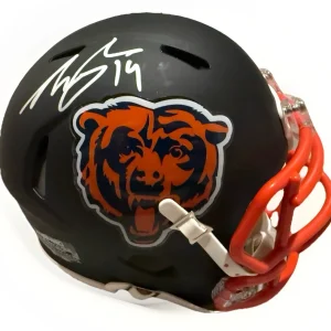 TORY TAYLOR signed (CHICAGO BEARS) custom mini football helmet BECKETT BT56205