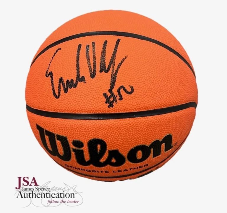 EMEKA OKAFOR signed (CHARLOTTE BOBCATS) Official size basketball JSA CE92048