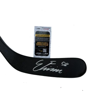 Emmitt Finnie Signed Detroit Red Wings Hockey Stick JSA COA