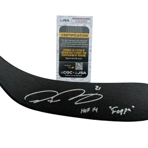 Peter Forsberg Signed Inscribed "Foppa" Colorado Avalanche Stick JSA COA