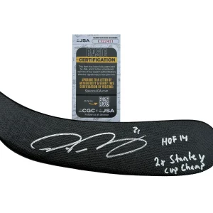 Peter Forsberg Signed Inscribed 2x Stanley Cup Colorado Avalanche Stick JSA COA