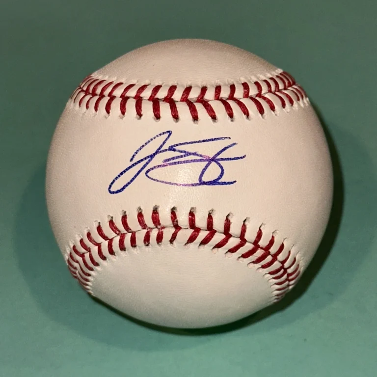 JUSTIN STEELE (Chicago CUBS) Signed Official MLB Baseball Beckett (BAS)