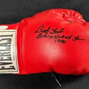 Bob Foster Signed & Inscribed Everlast Boxing Glove JSA COA