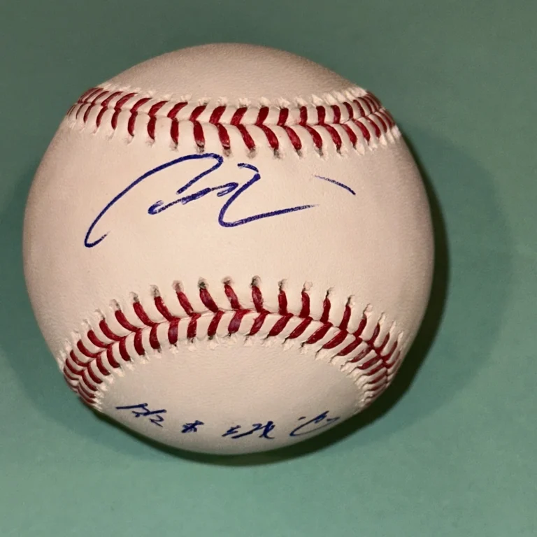 SEIYA SUZUKI (CUBS) Signed Official MLB Baseball Beckett (BAS) w/ KANJI Inscrip