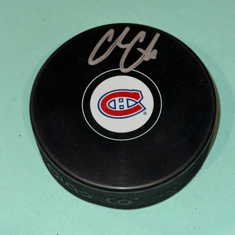 COLE CAUFIELD Signed Montreal CANADIENS Puck Beckett (BAS)