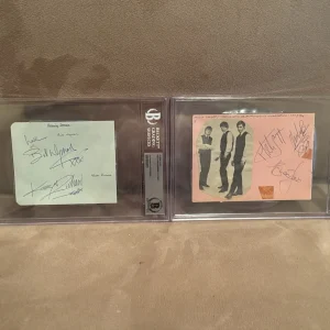 Rolling Stones Signed Set - Jagger Richards Wyman Watts Jones Beckett Slabbed