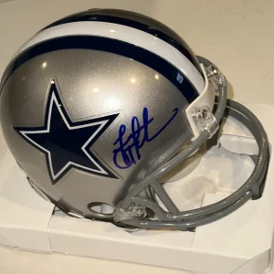 TROY AIKMAN Signed Dallas COWBOYS VSR4 Mini-helmet Beckett (BAS)