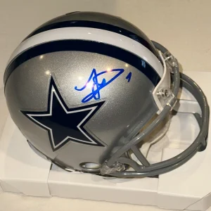 TREVON DIGGS Signed Dallas COWBOYS VSR4 Mini-helmet Beckett (BAS)