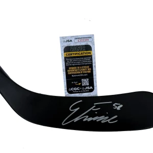 Emmitt Finnie Signed Detroit Red Wings Hockey Stick JSA COA