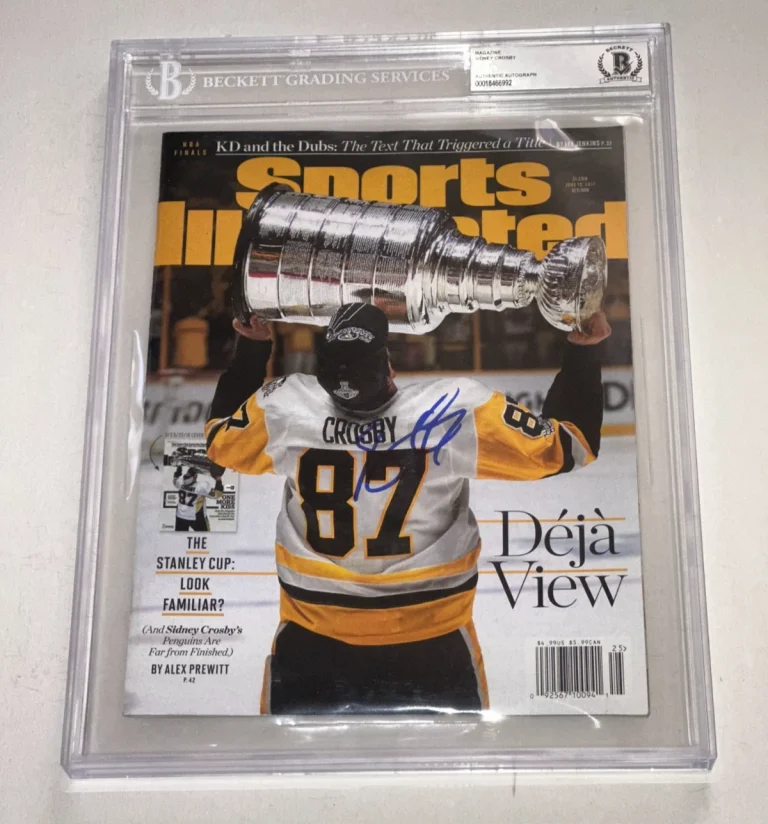 SIDNEY CROSBY Signed 6/19/17  SPORTS ILLUSTRATED Encapsulated BAS (No Label)