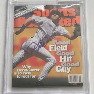 DEREK JETER Signed 6/21/99 SPORTS ILLUSTRATED Encapsulated BAS (No Label)