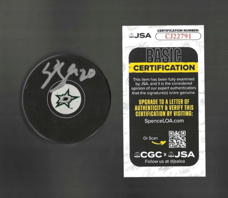 Kyle Capobianco Signed Dallas Stars Puck JSA COA
