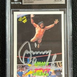 Jimmy Superfly Snuka Signed 1990 Classic WWF Card #131 WWE Beckett Certified