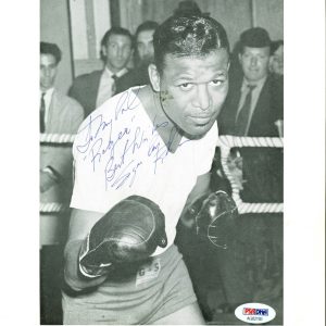 Sugar Ray Robinson "Best Wishes" Authentic Signed 8x10 B&W Photo PSA #AG02193