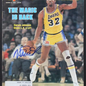 Lakers Magic Johnson Signed March 9, 1981 Sports Illustrated Magazine BAS Wit