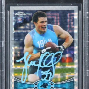 Panthers Luke Kuechly Signed 2012 Topps Chrome Xfractors #45 RC Card BAS Slabbed