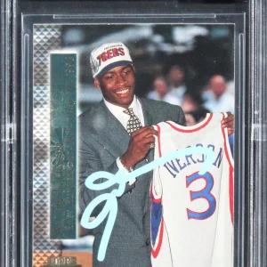 Allen Iverson Signed 1996 Stadium Club SM #SM15 RC Card Auto Gem 10! BAS Slabbed