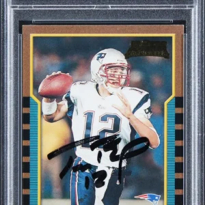 Patriots Tom Brady Signed 2000 Bowman #236 RC Card Ex 5 Auto 7 PSA/DNA Slabbed