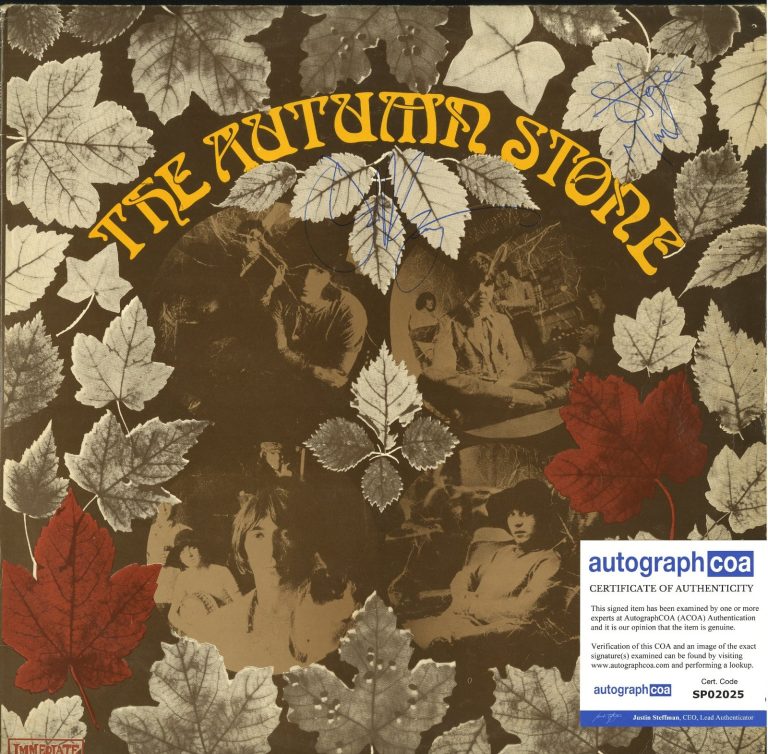 Small Faces The Autumn Stone SIGNED by Steve Marriott and Ian Maclagan. ACOA