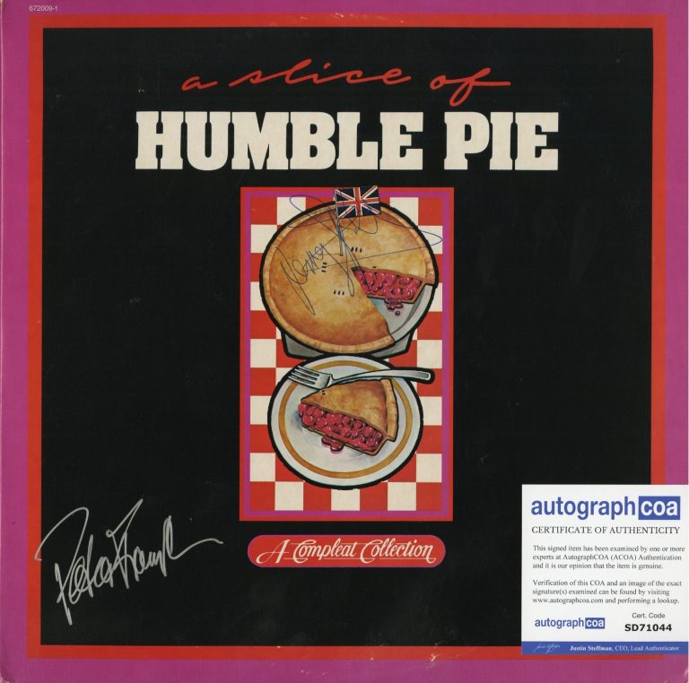 Humble Pie Vinyl Record signed Peter Frampton and Jerry 